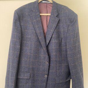 Bottoli Baumler Checked Sport Coat with Elbow Patches
